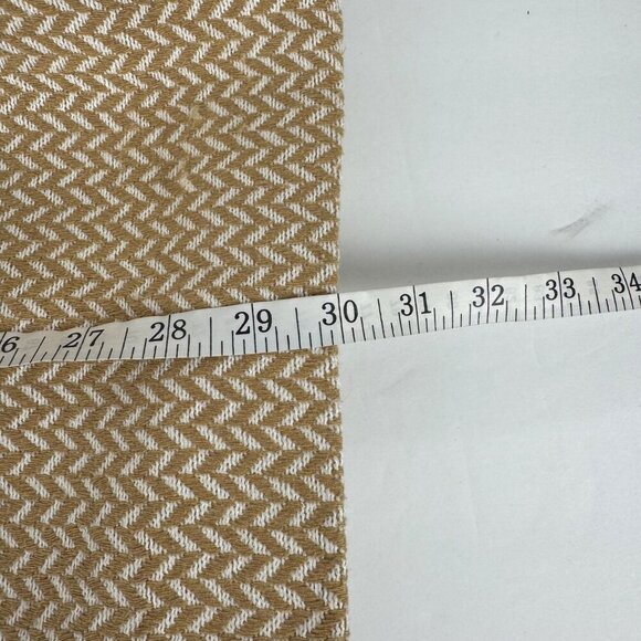 Anine Bing Fishbone Blazer Hearringbone Size Lrg Tan Cream Career Classic Wool - Picture 15 of 15